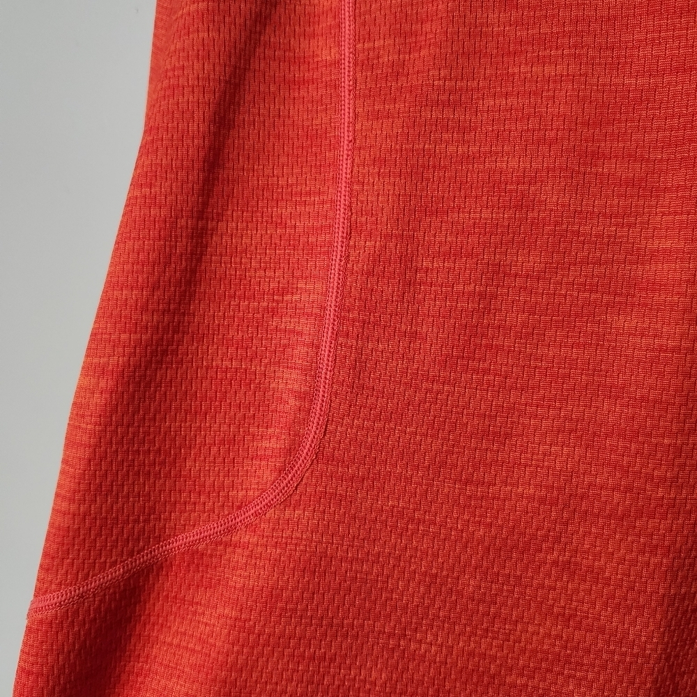 REI mens Large orange quarterzip medium-weight pullover active shirt - Picture 3 of 15